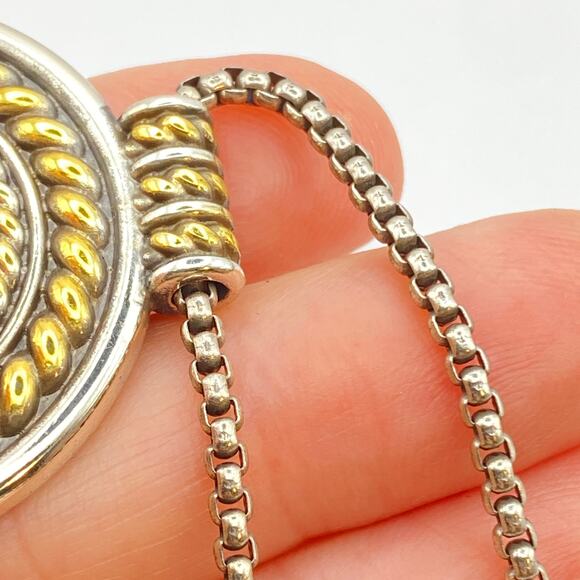 BRIGHTON FERRARA MONETE Ring Pendant Necklace JM7395 Msrp 128 18"-20" Long - Picture 3 of 5